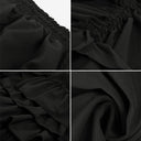 Gothic Adjustable Elastic Waist Ruffle Cake Maxi Skirt - Retrorobe