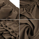 Gothic Adjustable Elastic Waist Ruffle Cake Maxi Skirt - Retrorobe