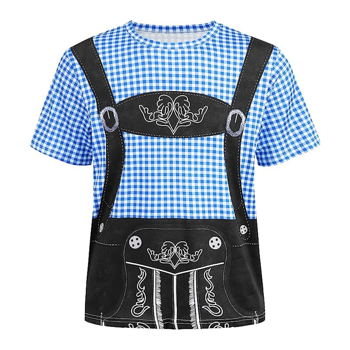 Lustiges Oktoberfest-T-Shirt mit Lederhosen-Print