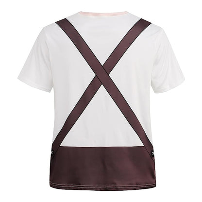 Bayerisches Bierbauch-Lederhosen-Print-T-Shirt