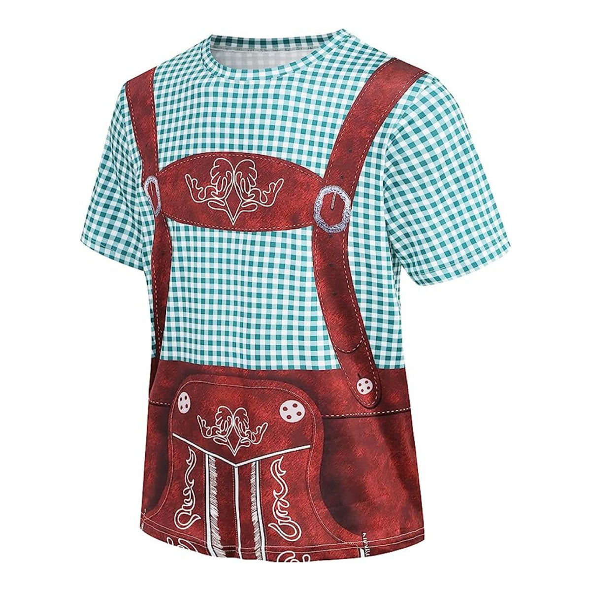 Lustiges Oktoberfest-T-Shirt mit Lederhosen-Print