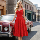 Polka Halte Grace Midikleid