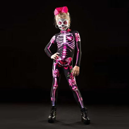 Skeleton Skull Halloween Bodysuit for Kids