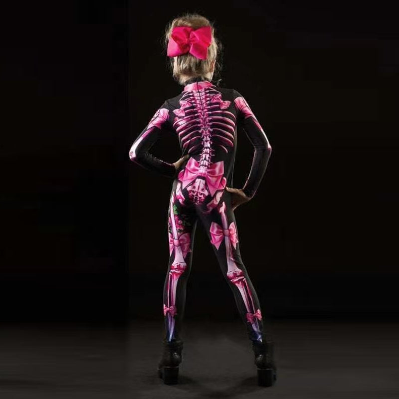 Skeleton Skull Halloween Bodysuit for Kids