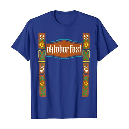 Herren-T-Shirt mit Oktoberfest-Lederhosen-Grafik