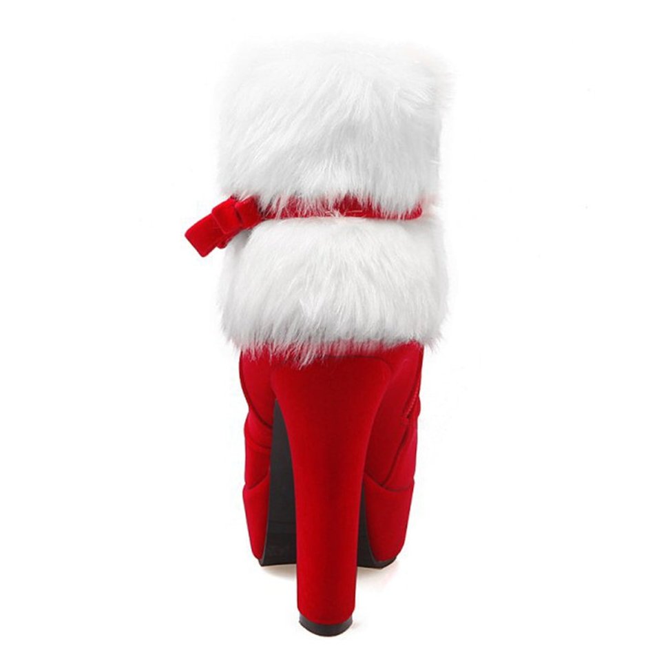 Retro Christmas High Heel Boots 12CM