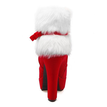 Retro Christmas High Heel Boots 12CM