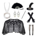 Ensemble d'accessoires châle à sequins Gatsby le Magnifique