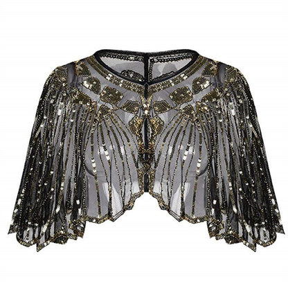 Great Gatsby Sequin Shawl Accessory Set