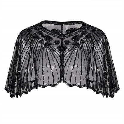 Great Gatsby Sequin Shawl Accessory Set
