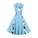 Floral Contrast Grace Midi Dress