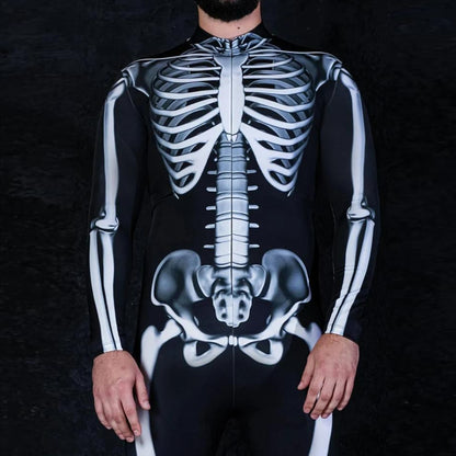 Skull Skeleton Full Body Catsuit for Men