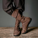 Botas altas medievales con cordones