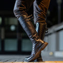 Botas medievales con cordones