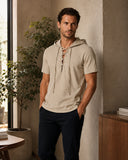 Camisa Medieval con Capucha para Hombre