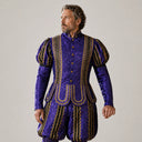 Men's Purple & Gold Renaissance Noble Costume Set