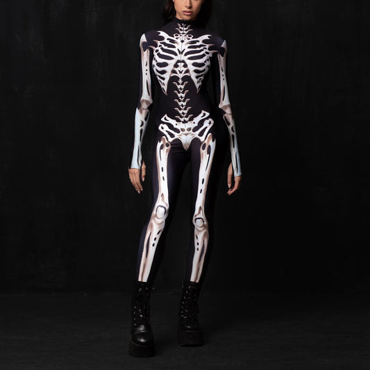 Women's Dragon Bone Skeleton Bodysuit