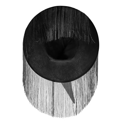 LED Light Up Witch Hat with Fringe Veil