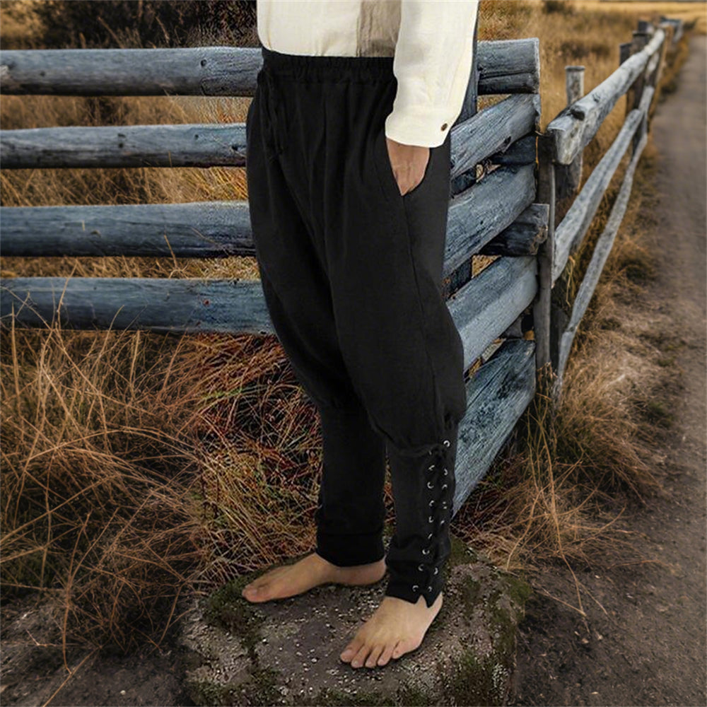 Celtic Knight Ranger Style Strap Design Pants - Retrorobe