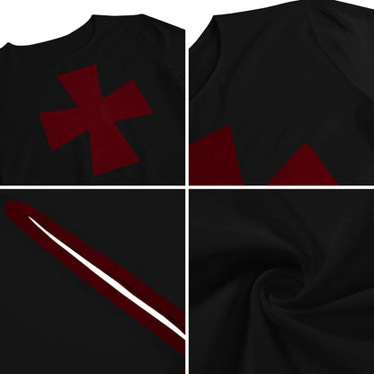 Black Medieval Templar Tunic