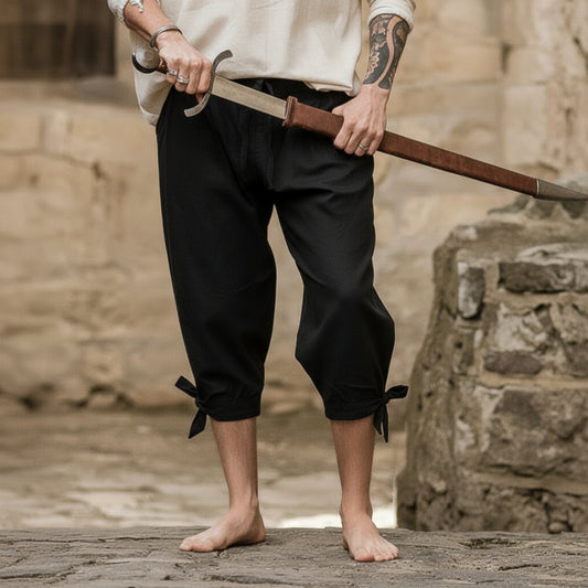 Piratenhose im Retro-Stil mit Dreiviertel-Design