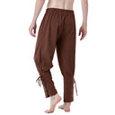 Pantalones medievales de algodón y lino