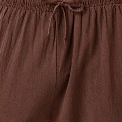 Baumwoll-Leinenhose im Retro-Piratenstil