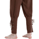 Pantalones medievales de algodón y lino