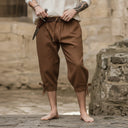 Pantalones pirata medievales capri para hombre