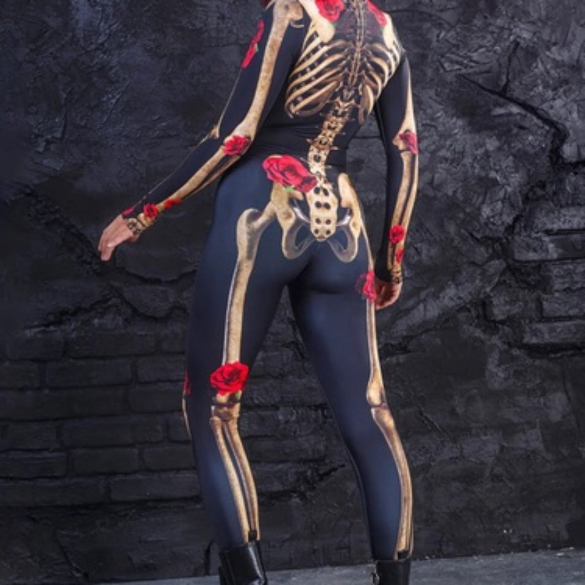 Women's Rose Skeleton Skull Bodysuits