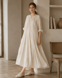 Medieval Renaissance Style Cotton Chemise Dress