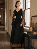 Medieval Two-Tone Maxi Dress