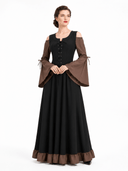 Medieval Two-Tone Maxi Dress