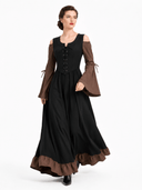 Medieval Two-Tone Maxi Dress