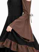 Medieval Two-Tone Maxi Dress