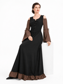 Medieval Two-Tone Maxi Dress