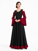 Medieval Two-Tone Maxi Dress