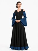 Medieval Two-Tone Maxi Dress