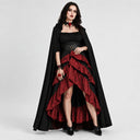 Ensemble 4 pièces de cape de vampire victorienne pour femme