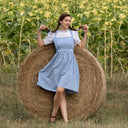 Oktoberfest Blue Gingham Dress - Retrorobe