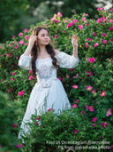 Fairycore Style Embroidered Floral Corset - Retrorobe