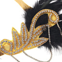 Art Deco V-Neck Flapper Dress with Accessories Set