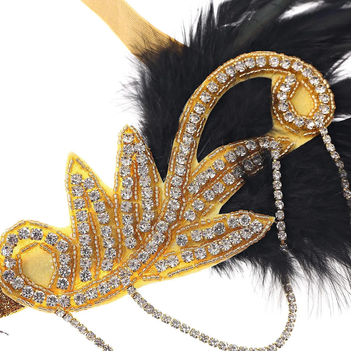 Art Deco V-Neck Flapper Dress with Accessories Set