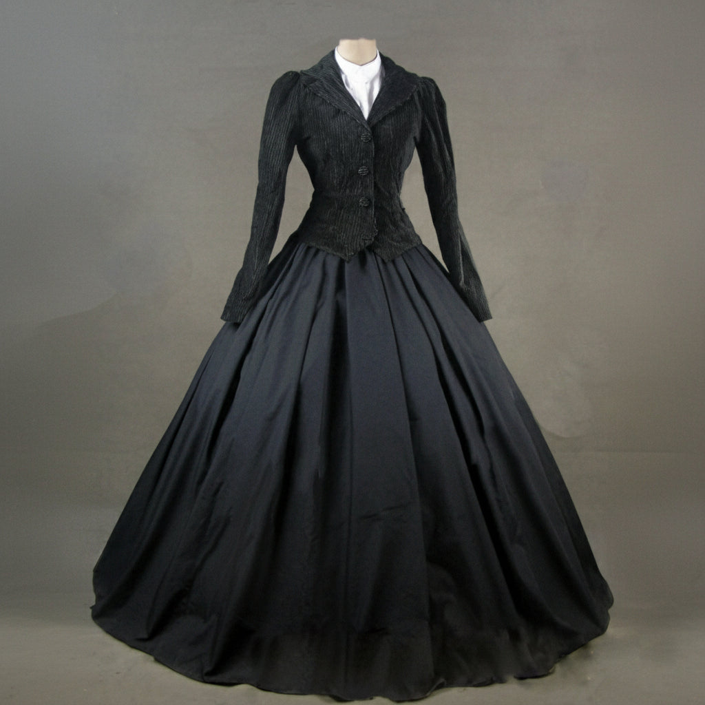 Dickensian Christmas Carol Governess Gown