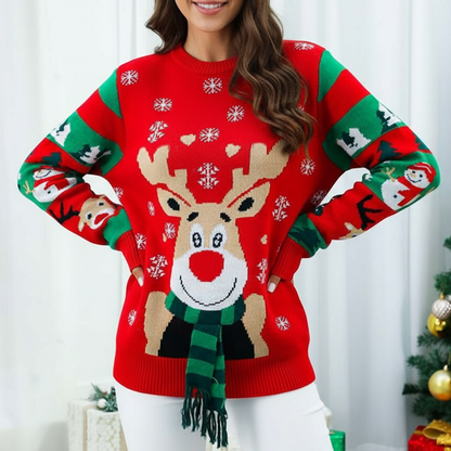 Jolly Rudolph Ugly Christmas Sweater