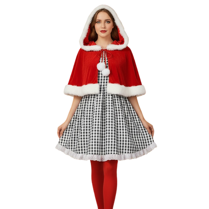 Cindy Lou Who Dress with Red Cape