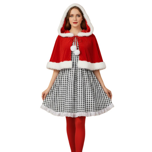 Cindy Lou Who Dress with Red Cape