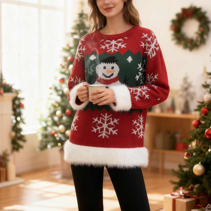Snowman Ugly Christmas Sweater