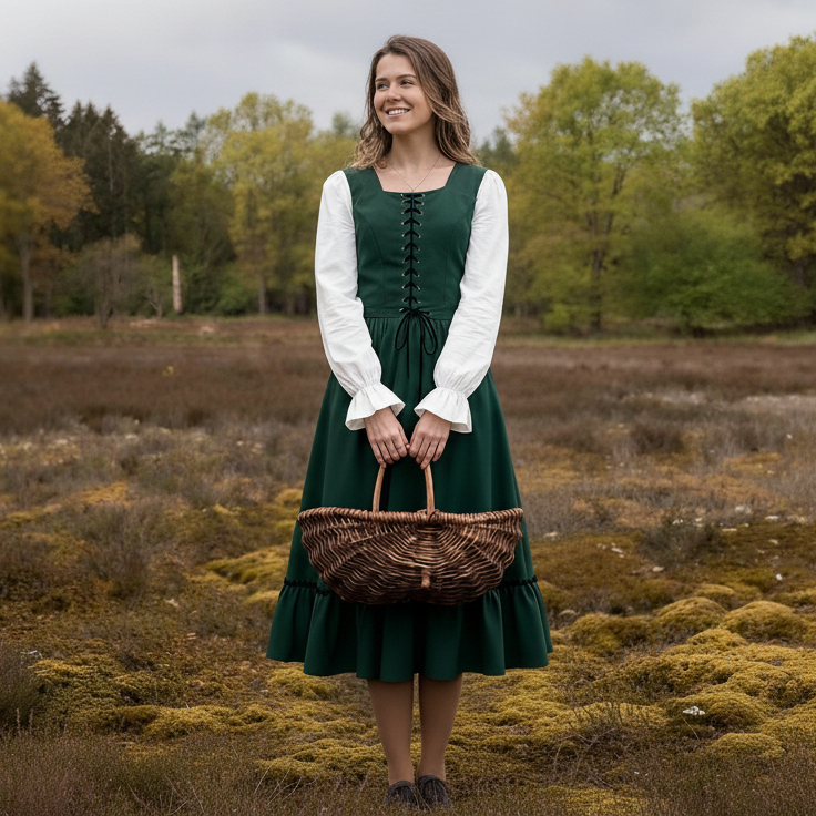 Renaissance Peasant Dress Bodice Gown