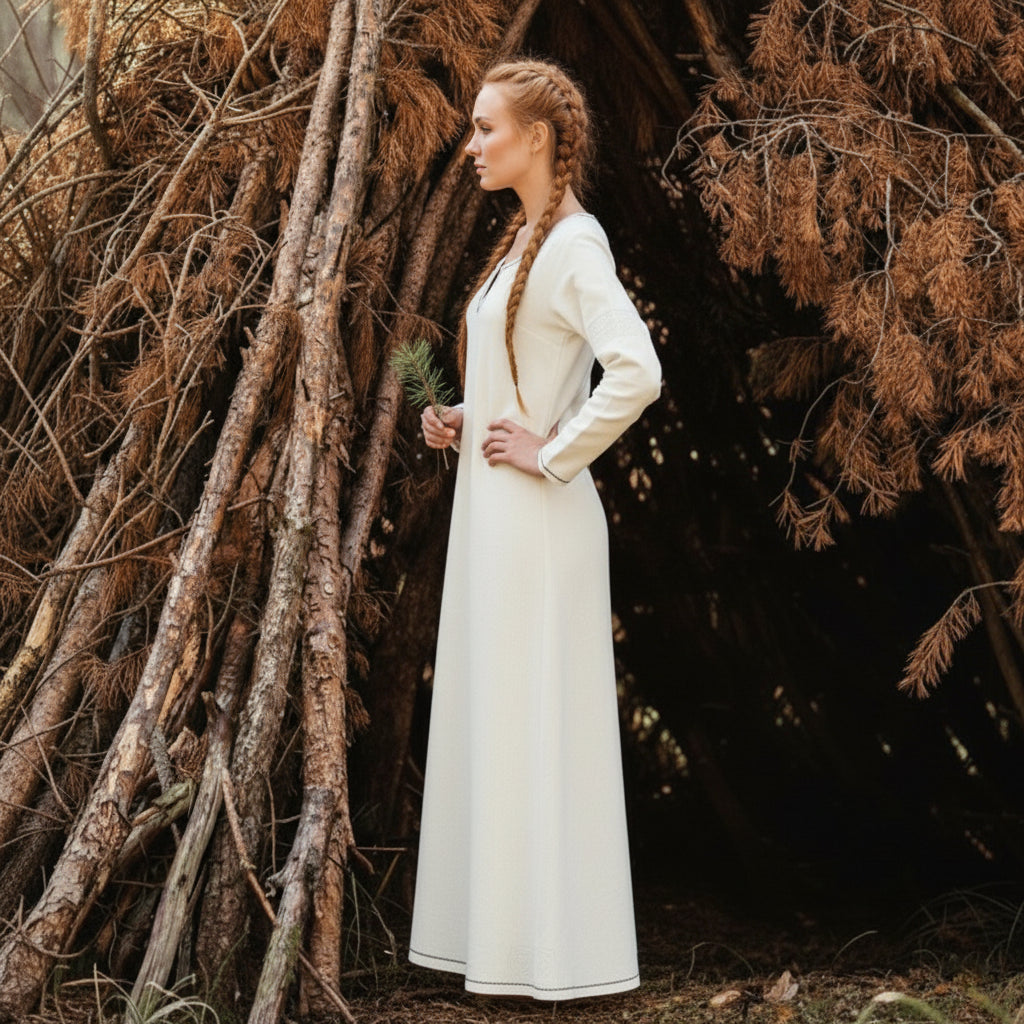 Wikinger Schürze Überkleid Tunika Set Kleid